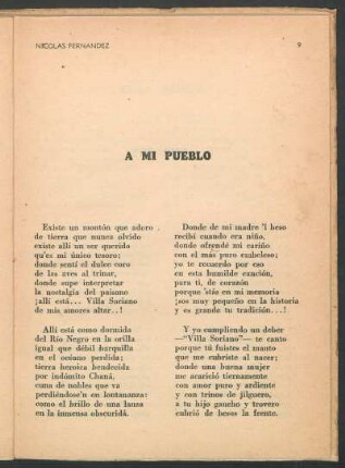 A mi pueblo