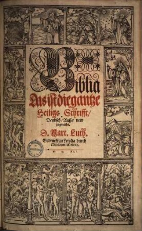 Biblia Das ist die gantze Heilige Schrifft, Deutsch : Auffs new zugericht. [2]