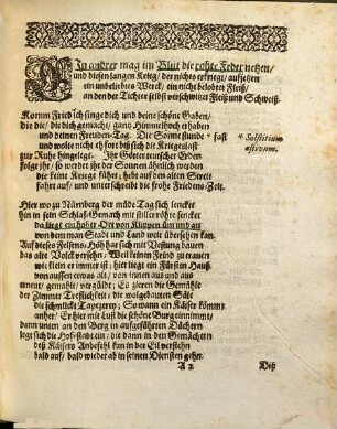 Warhaffter Verlauff, was sich bey geschlossenem und unterschriebenen Frieden zu Nürnberg auf der Burg begeben den 16/26. Junii im Jahr 1650