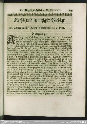 Sechs und neunzigste Predigt