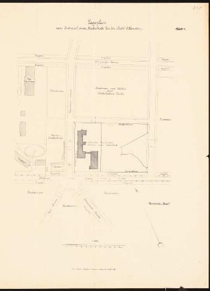 Realschule, Allenstein: Lageplan 1:1000