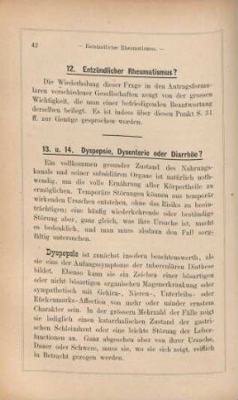 12. Entzündlicher Rheumatismus?
