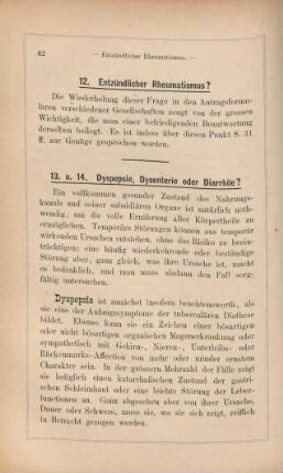 12. Entzündlicher Rheumatismus?