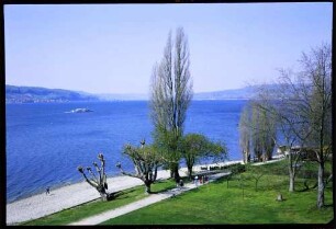 Insel Reichenau: vom Hotel Löchnerhaus auf den Gnadensee
