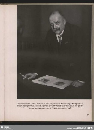 Generaldirektor Dr. Lenze