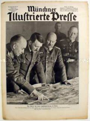 Wochenzeitschrift "Münchner Illustrierte Presse" u.a. zum Krieg in der Sowjetunion