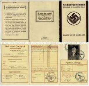 Arbeitsbuch des Reichsarbeitsdienst für die weibliche Jugend