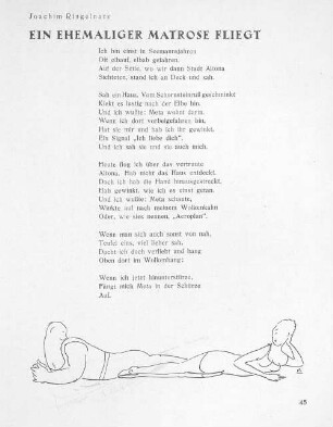 Joachim Ringelnatz. Ein ehemaliger Matrose fliegt.