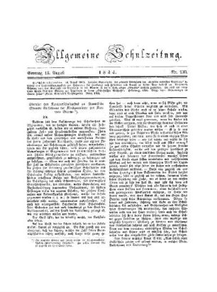 Circular des Kantonschulrathes an sämmtliche Ehrende Stillstände der Kirchengemeinde des Kantons Glarus