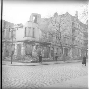 Negativ: Ruine, Menzelstraße 17, 1951