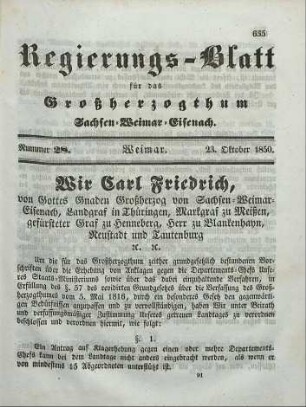 Nr. 28 : 23. Oktober 1850