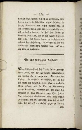 Ein und funfzigster Abschnitt.
