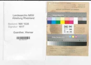 Entnazifizierung Werner Guenther , geb. 03.07.1911 (Angestellter)