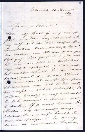 [Letter to Hermann von Helmholtz]