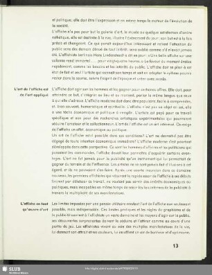 L'art de l'affiche est de l'art appliqué