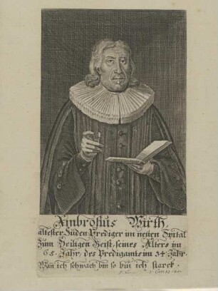 Bildnis des Ambrosius Wirth
