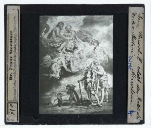 Rubens, Medici-Zyklus (Paris Louvre),Rubens, Heinrich IV. empfängt das Porträt der Maria de Medici (Skizze) (München AP 93)