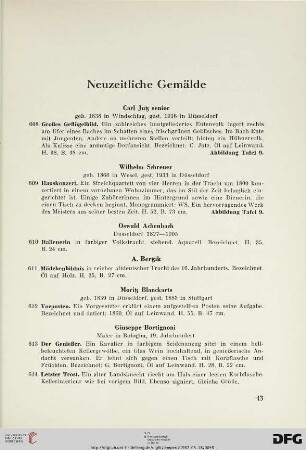 Neuzeitliche Gemälde (Nr. 608-729)