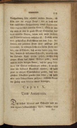Caput X. Vom Antimonio.