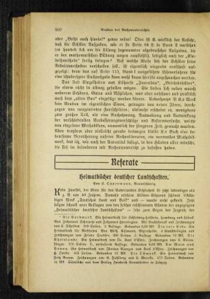 Heimatbücher deutscher Landschaften