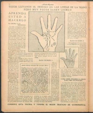 Como debe dejarse la mano para ser examinada