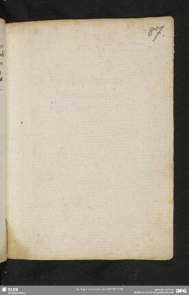 87r-88v: Leerseiten, mit Federprobe 88r