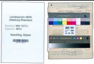 Entnazifizierung Robert Koechling , geb. 13.12.1871 (Kaufmann)