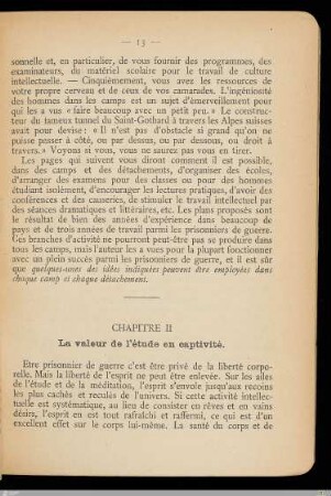 Chapitre II - La valeur de l'étude en captivité