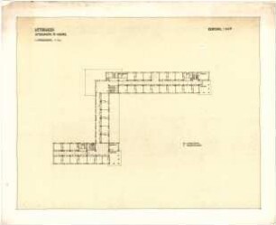 Bestelmeyer, German; Kassel; Altersheim - 1. Obergeschoss (Grundriss)
