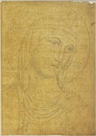 Nach einem Fresko in Sant'Agostino in San Gimignano, von Ramboux unter einer Kalktünche entdeckt