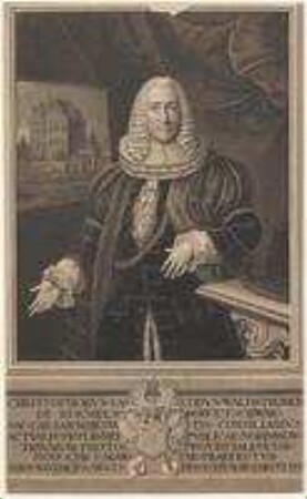 Christoph Jacob Waldstromer, wirklicher Kaiserlicher Rat, Triumvir, Vorderster Landpfleger und Pfleger von St. Martha; geb. 26. November 1701; gest. 13. Mai 1766