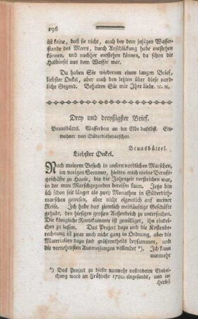 Drey und dreyßigster Brief.