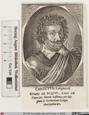 Bildnis Carl Bonaventura Graf von Bucquoi (Bucquoy), Herr von Longueval