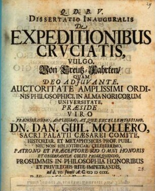 Diss. inaug. de expeditionibus cruciatis
