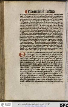 Equivocatio est multiplicitas dictionis eiusdem secundum substantiam et modum proferendi...