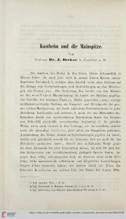 8: Kostheim und die Mainspitze