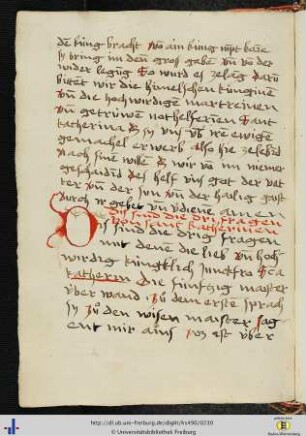 [114v - 115v] Die drei Fragen der heiligen Katharina.