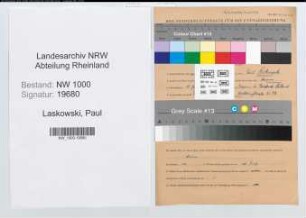 Entnazifizierung Paul Laskowski, geb. 10.01.1899 (Kriminalsekretaer)