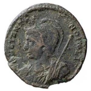 Münze, Follis, Aes 3, 330 n. Chr.
