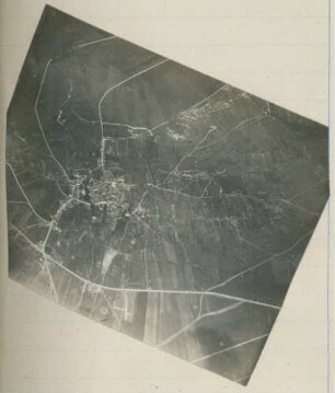 Foto feindlicher Batterien um und nordöstlich von Beaurieux (Luftbild)