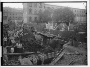 Untersuchungsgefängnis (Hamburg-Neustadt): Baugrubenansicht : SchumacherWV Nr. 257