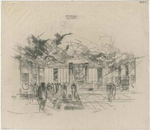 Gsaenger, Gustav; Dachau - Leitenberg (Bayern); Gedächtnisstätte - Innenraum (Perspektive)