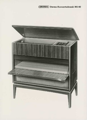 Fernseh-Stereo-Konzertschrank "Zauberspiegel MS 40" der Grundig-Radio-Werke