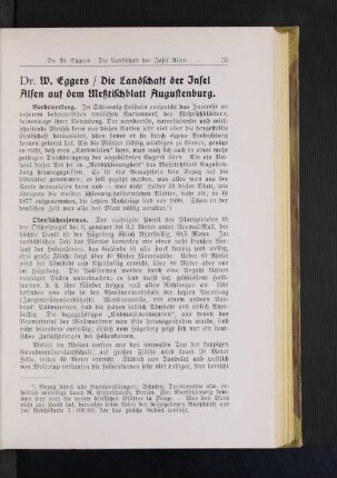 Die Landschaft der Insel Alsen auf dem Meßtischblatt Augustenburg.