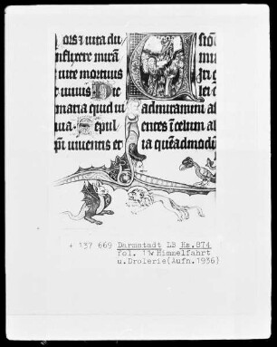 Festmissale — Festmissale, Folio 1-116 — ---, Folio 1-116Initiale U? mit Himmelfahrt, Folio 11verso