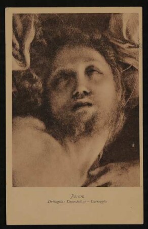 Ansichtskarte von J. Wassermann und W. Müller-Hofmann an Hofmannsthal mit Jesus-Gesicht von Corregio