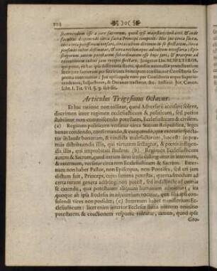 108-123, Articulus Trigesimus Octavus. - Articulus Quadragesimus Secundus.