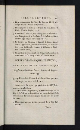 397-427, Poetes Dramatiques François