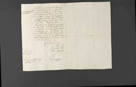 Pfalzgraf Ottheinrich benachrichtigt Herzog Christoph von Württemberg über die Verhandlungen zwischen Kaiser Ferdinand I. und Markgraf Albrecht II. Alcibiades von Brandenburg-Kulmbach.