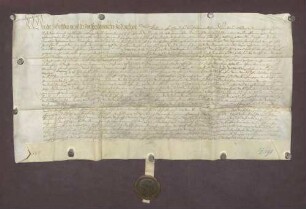 Schuldverschreibung von Hans Weg zu Renchen gegen Jakob Rohard von Neuenstein